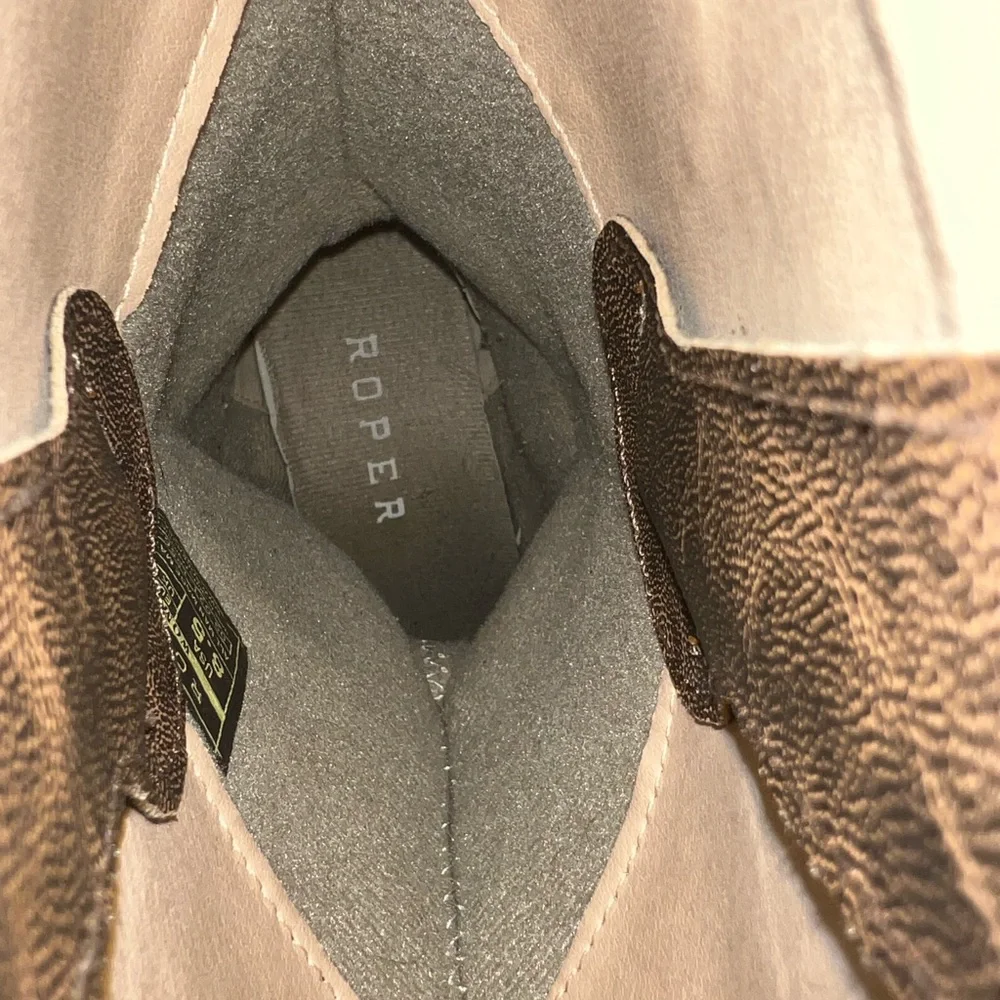 Brown Western Cowboy Boots - Picture 4 of 5